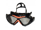 Очки маска для плавания взрослая (черно/оранжевые) Sportex E36873-10