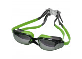 Очки для плавания зеркальные взрослые Sportex E39690 зелено-серый