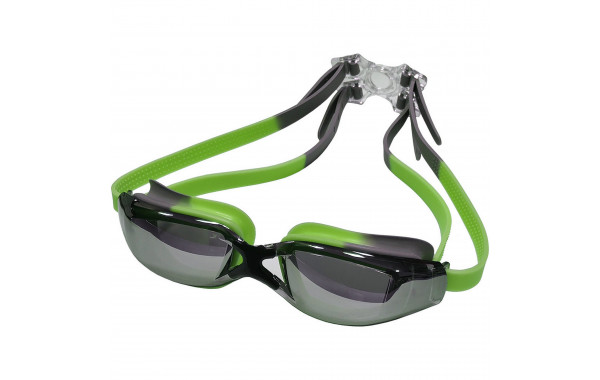 Очки для плавания зеркальные взрослые Sportex E39690 зелено-серый 600_380
