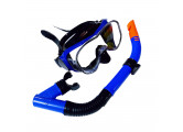 Набор для плавания Sportex взрослый, маска+трубка (ПВХ) E39247-1 синий