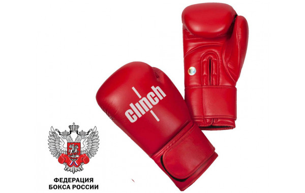 Боксерские перчатки Clinch Olimp красные C111 10 oz 600_380