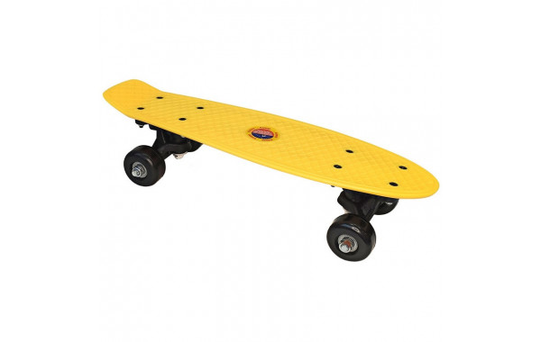 Скейтборд пластиковый 41x12cm Sportex E33082 желтый (SK400) 600_380