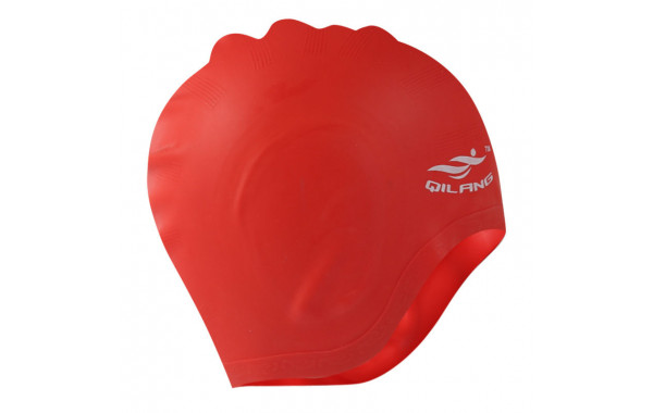 Шапочка для плавания силиконовая анатомическая (красная) Sportex E41549 600_380