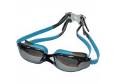 Очки для плавания зеркальные взрослые Sportex E39691 голубо-серый