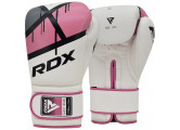 Перчатки тренировочные RDX BGR-F7P-8oz белый\розовый