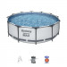 Каркасный бассейн круглый 366х100см+фильтр-насос Bestway Steel Pro Мах 56418 75_75