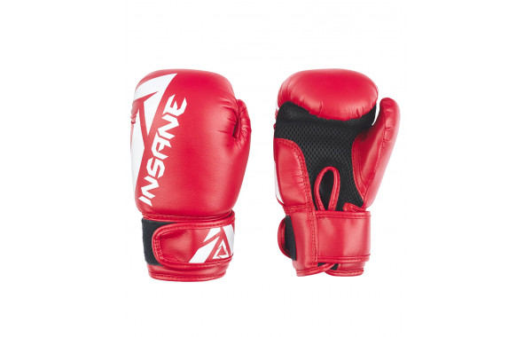 Перчатки боксерские Insane MARS, ПУ, красный, 12 oz 600_380