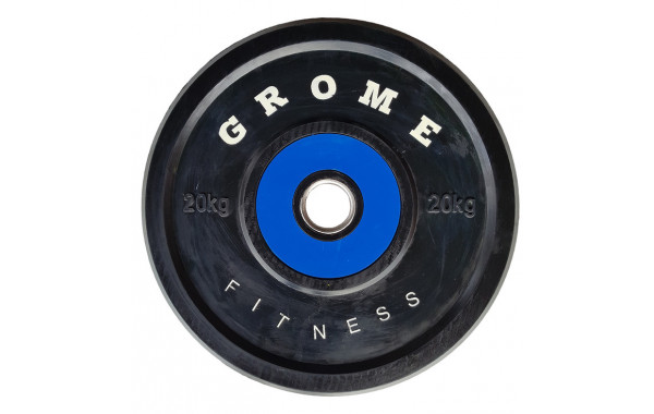 Диск обрезиненный Grome Fitness WP-080 20кг 600_380