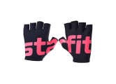 Перчатки для фитнеса Star Fit WG-102, черный/малиновый