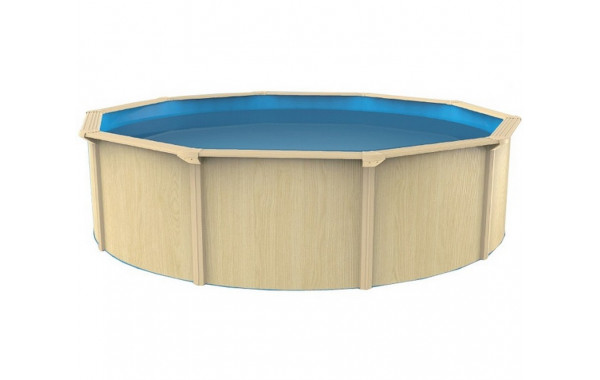 Морозоустойчивый бассейн круглый 550x130см Poolmagic Wood Comfort 600_380