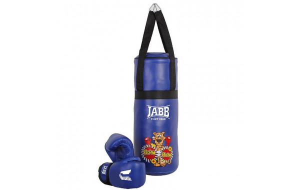 Набор боксерский детский Jabb мешок 50x20см + пара перчаток JE-3060 синий 600_380