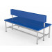 Скамейка для раздевалки со спинкой, двухсторонняя, мягкая, 150см Glav 10.4000-1500 75_75