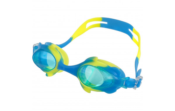 Очки для плавания Sportex детские\юниорские R18166-3 голубой\желтый 600_380