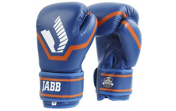 Боксерские перчатки Jabb JE-2015/Basic 25 синий 12oz 600_380