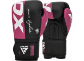 Перчатки тренировочные RDX BGR-F4P-12oz розовый\черный