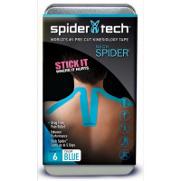 Кинезиотейп SpiderTech для шеи NI0130.12.TN.22 6 шт голубой