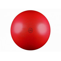 Мяч для художественной гимнастики d19см Alpha Caprice Нужный спорт FIG, металлик с блестками AB2801В красный
