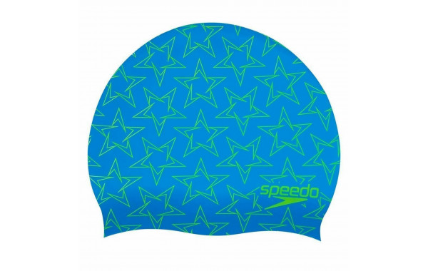 Шапочка для плавания детская Speedo BoomStar Jr 8-08386F302 голубо-зеленый 600_380