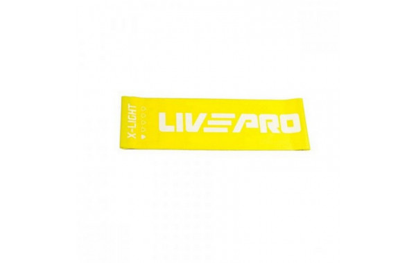Ленточный амортизатор Live Pro Latex Resistance Band LP8415-XL\XL-YL-02 минимальное сопротивление, желтый 600_380