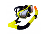 Набор для плавания Sportex взрослый, маска+трубка (ПВХ) E39247-3 желтый