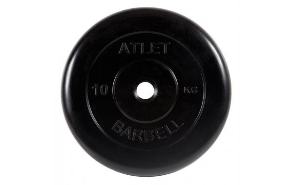Диск обрезиненный d26мм MB Barbell MB-AtletB26-10 10кг черный 600_380
