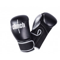 Боксерские перчатки Clinch Aero C135 черно/серебристые 12oz