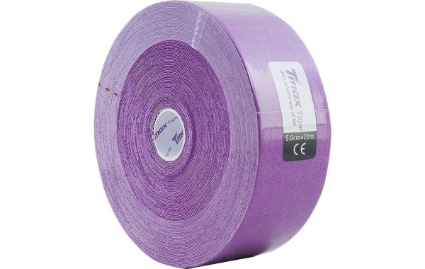 Тейп кинезиологический Tmax 22m Extra Sticky Lavender фиолетовый 600_380