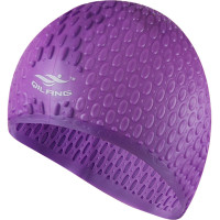 Шапочка для плавания силиконовая Bubble Cap (фиолетовая) Sportex E41536