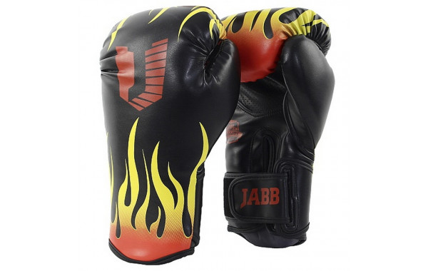 Боксерские перчатки Jabb JE-4077/Asia 77 Fire черный 10oz 600_380