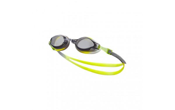 Очки для плавания детские Nike Chrome Youth, NESSD128042, дымчатые линзы, регул .пер., желто-сер. оправа 600_380
