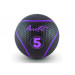 Набивной мяч 5 кг Aerofit AFMB5 черный\ фиолетовые полоски 75_75