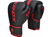 Перчатки тренировочные RDX BGR-F6MR-8OZ черный\красный матовый
