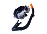 Набор для плавания Sportex взрослый, маска+трубка (ПВХ) E39247-4 черный