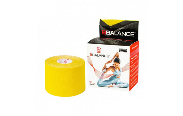 Кинезио тейп BBalance 5x500 см Желтый 600_380