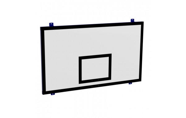 Щит баскетбольный игровой пристенный (фанера 15 мм, металлокаркас) 1050х1800мм Zavodsporta 600_380