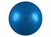 Мяч для художественной гимнастики d19см Alpha Caprice Нужный спорт FIG, металлик с блестками AB2801В синий