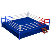 Ринг боксерский на подиуме Glav размер 6х6х0,3 м, боевая зона 5х5 м 5.300-3
