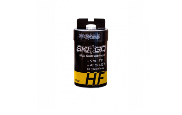 Мазь держания Skigo 90277 HF Kickwax Yellow (для мокрого снега) (+5°С -1°С) 45 г 600_380