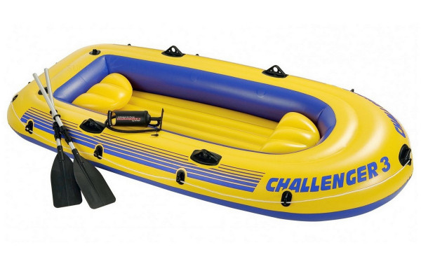 Лодка надувная трехместная Intex Challenger-3 Set 600_380
