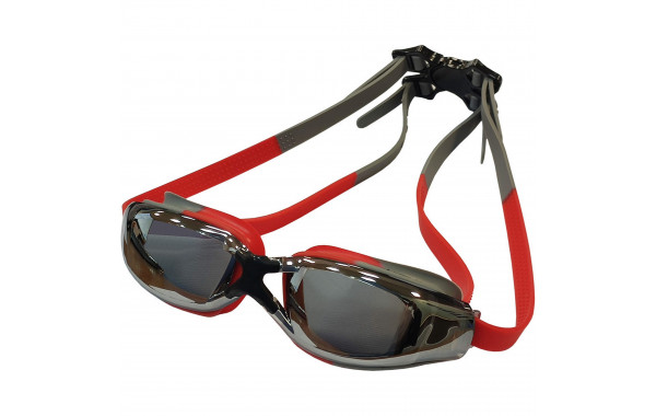 Очки для плавания зеркальные взрослые Sportex E39689 красно-серый 600_380