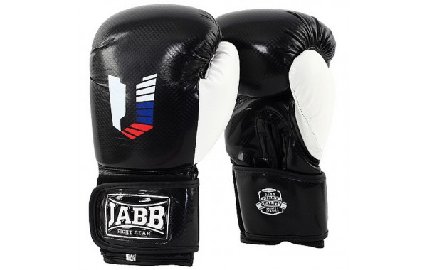 Боксерские перчатки Jabb JE-4078/US 48 черный/белый 8oz 600_380