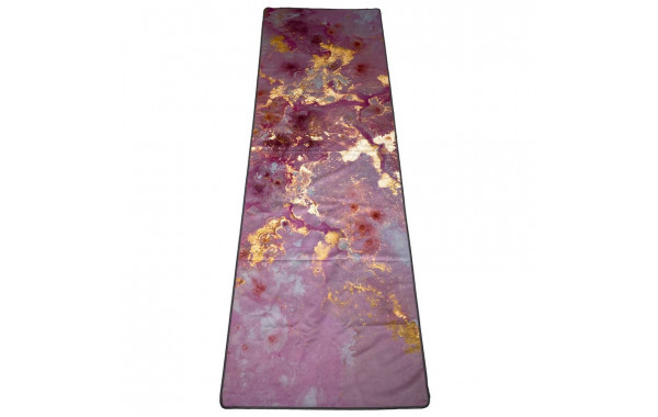 Полотенце для йоги 183x61см Inex Suede Yoga Towel искусственная замша MFTOWEL-GIL90 розовый мрамор с позолотой 600_380