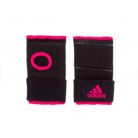 Внутренние перчатки Adidas Super Inner Gloves Gel Knuckle черно-розовые adiBP021