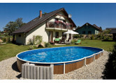 Морозоустойчивый бассейн овальный 550х370х120см Azuro Stone Premium