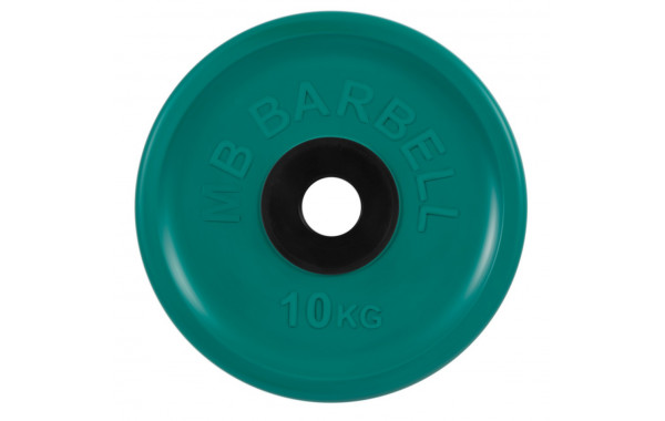Диск олимпийский d51мм евро-классик MB Barbell MB-PltCE-10 10 кг зеленый 600_380