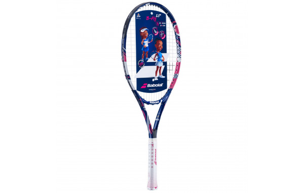 Ракетка для большого тенниса детская Babolat B`FLY 25 Gr00 140487 сине-розовый 600_380