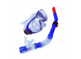 Набор для плавания Sportex взрослый, маска+трубка (ПВХ) E39248-1 синий
