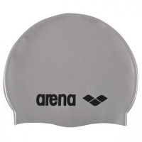 Шапочка для плавания Arena Classic Silicone 9166251, силикон, серебристый