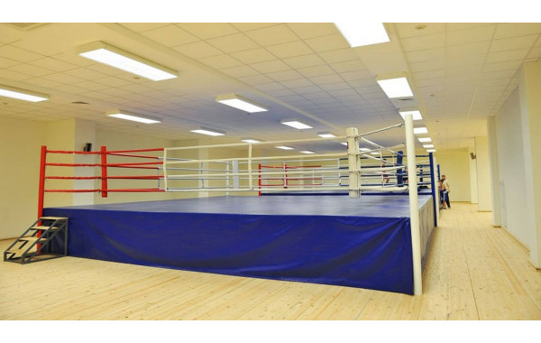 Боксерский ринг на помосте 1 м Totalbox размер по канатам 5×5 м РП 5-1 600_380