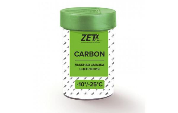 Мазь держания Zet Carbon Green (-10°С -25°С) 30 г (без фтора) 34438 600_380